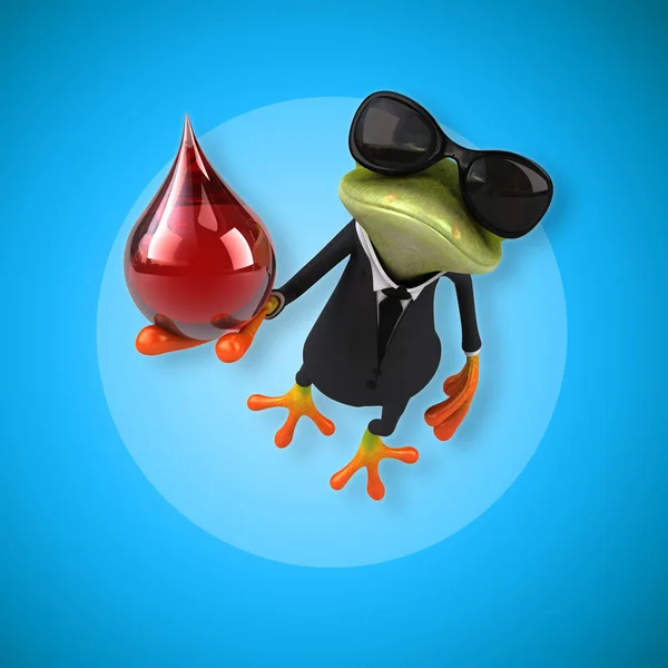 Seriefiguren med blod drop — Stockfoto