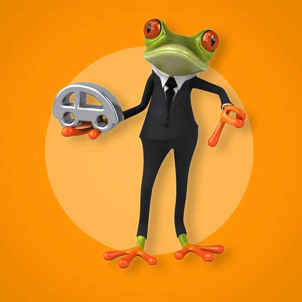 Frog anläggning bil — Stockfoto