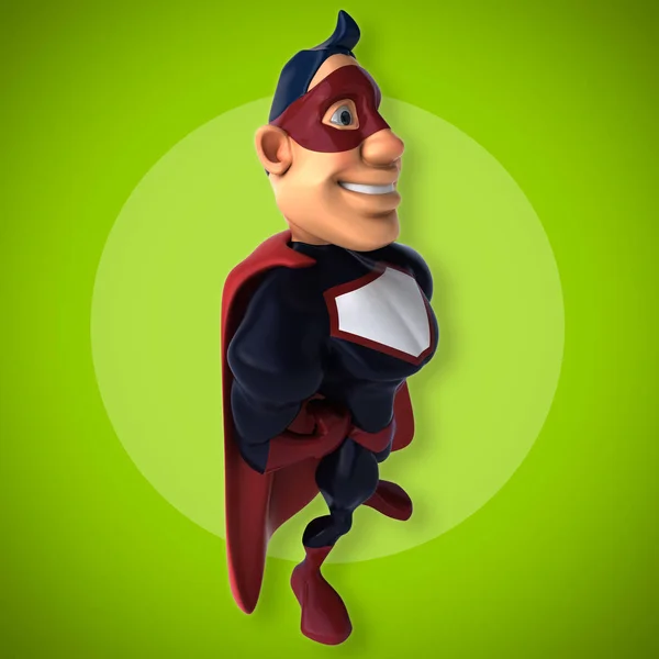 Eğlenceli süper kahraman karakter — Stok fotoğraf