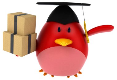 çizgi film karakteri ile kutuları