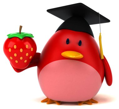 komik çizgi film karakteri çilek ile 