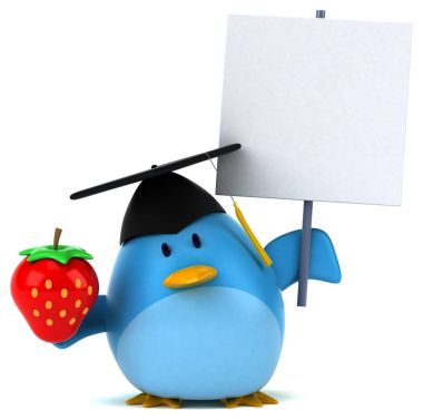 komik çizgi film karakteri çilek ile 