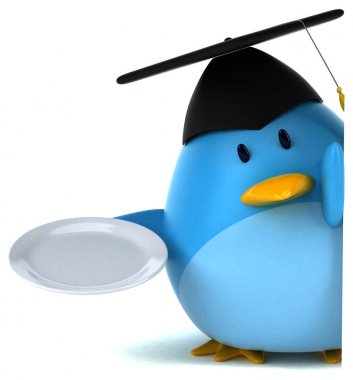 komik çizgi film karakteri plaka ile  