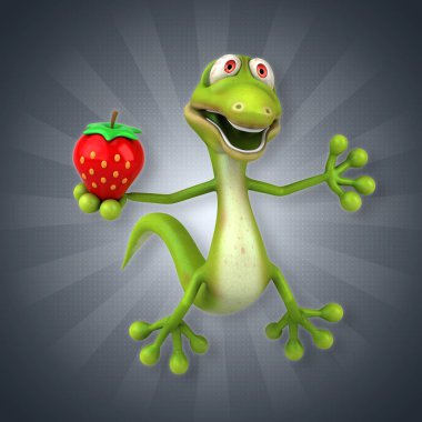  çizgi film karakteri çilek ile