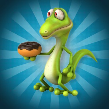  çizgi film karakteri ile çörek