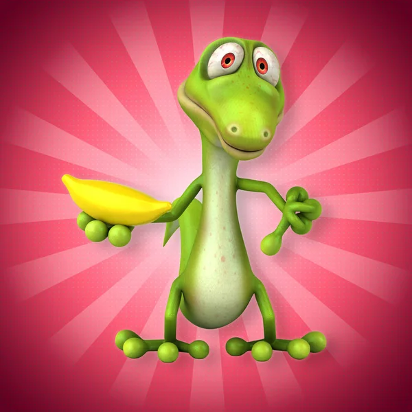 Çizgi film karakteri muz ile