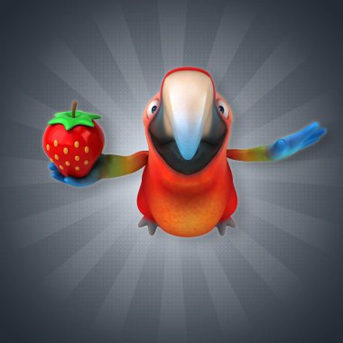  çizgi film karakteri çilek ile