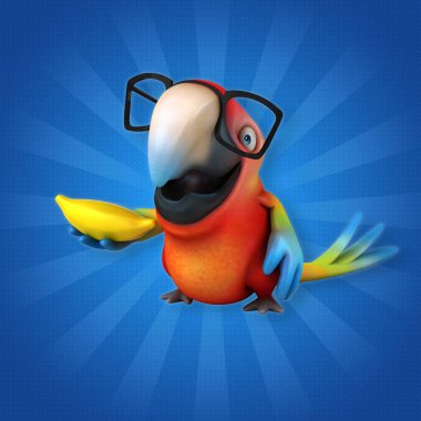 Çizgi film karakteri muz ile