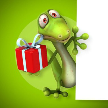 Çizgi film karakteri hediye ile