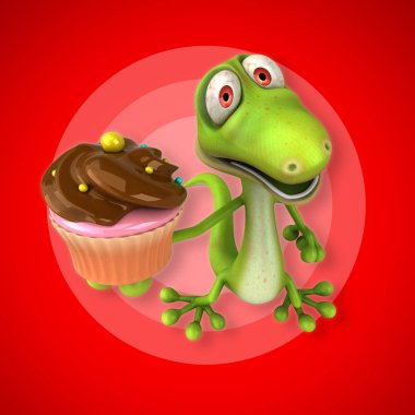  çizgi film karakteri ile cupcake