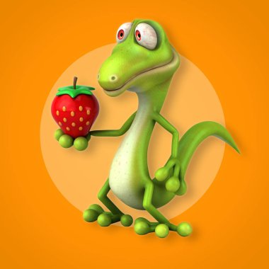  çizgi film karakteri çilek ile