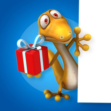 Çizgi film karakteri hediye ile