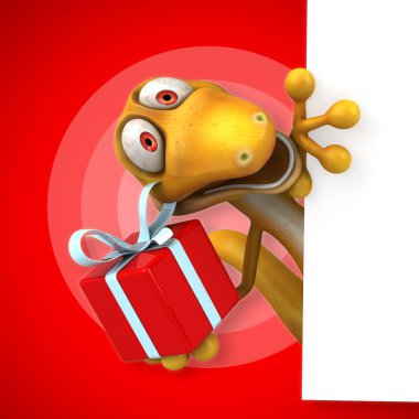 Çizgi film karakteri hediye ile