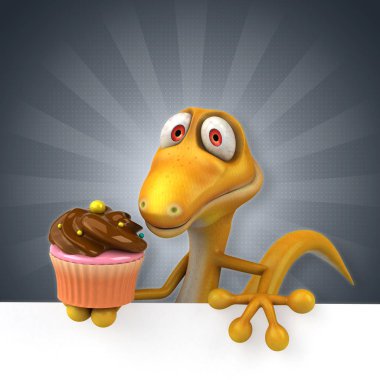  çizgi film karakteri ile cupcake