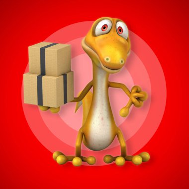  çizgi film karakteri ile kutuları