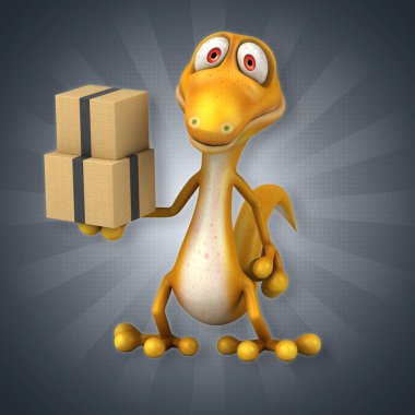  çizgi film karakteri ile kutuları