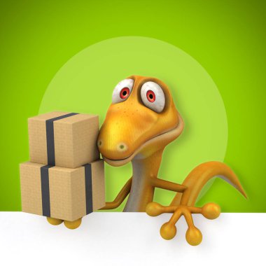  çizgi film karakteri ile kutuları