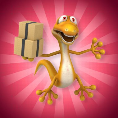  çizgi film karakteri ile kutuları