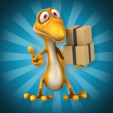  çizgi film karakteri ile kutuları