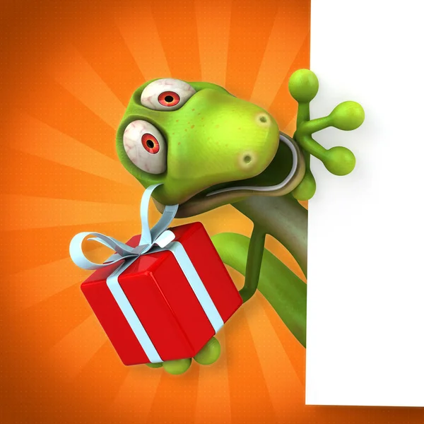 Çizgi film karakteri hediye ile