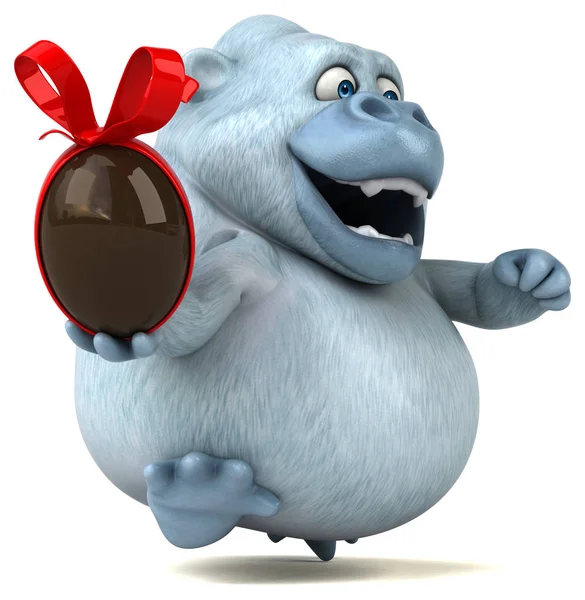 çizgi film karakteri ile yumurta