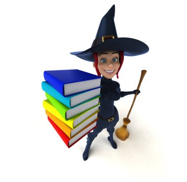 Seksi cadı holding kitaplar