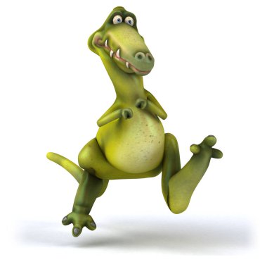 Eğlenceli dinozor karakter 