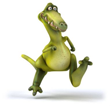 Eğlenceli dinozor karakter 