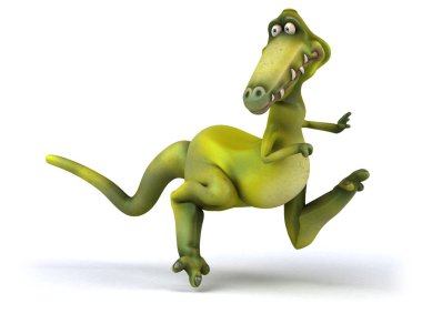 Eğlenceli dinozor karakter 