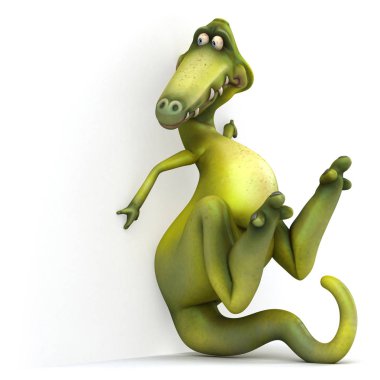 Eğlenceli dinozor karakter 