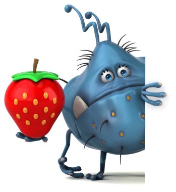 çizgi film karakteri çilek ile 