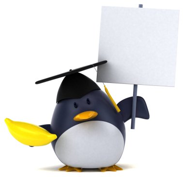 Muzlu komik çizgi film karakteri 