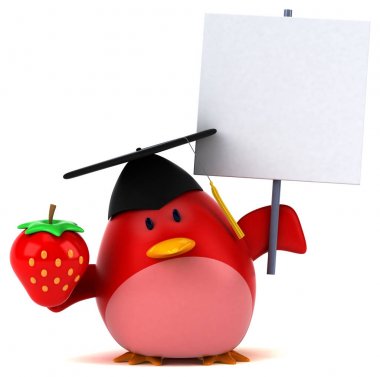 çizgi film karakteri çilek ile 