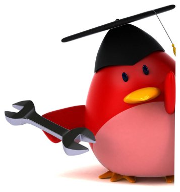 çizgi film karakteri holding aracı 