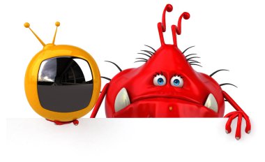 komik çizgi film karakteri TV holding 