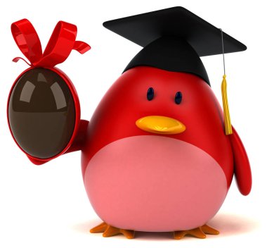 komik çizgi film karakteri ile yumurta 