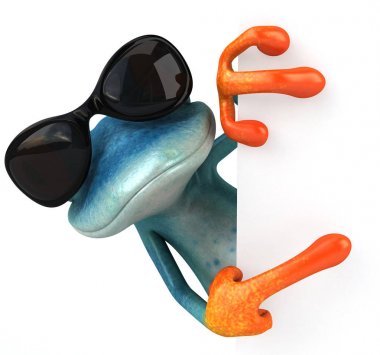 Mavi kurbağa kartı ile