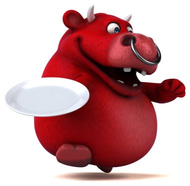  çizgi film karakteri plaka ile 