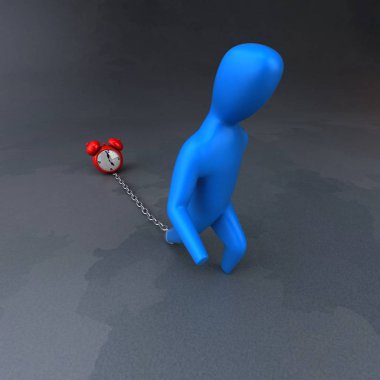 Yük sembolü ile masa saati 