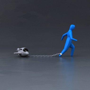 Uçağın yükünü simgesiyle 