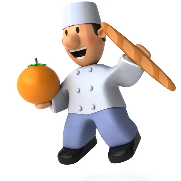 Fun baker character — Stock Photo, Image