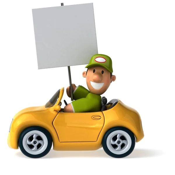 Fun cartoon mechanic — Stock Photo, Image