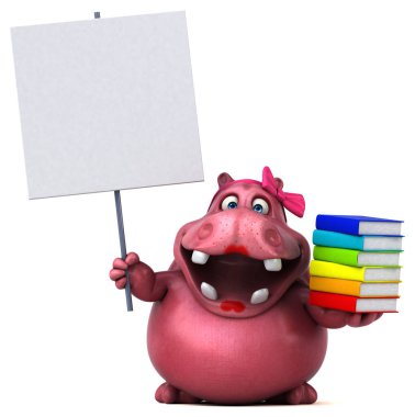 komik karikatür karakter holding kitaplar  