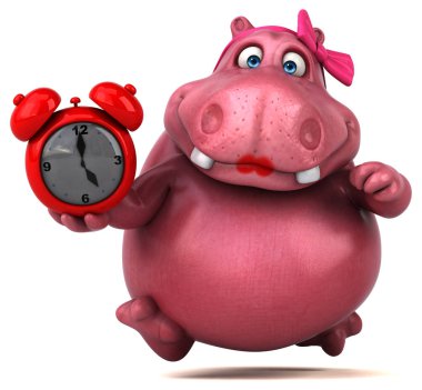 çizgi film karakteri ile çalar saat 