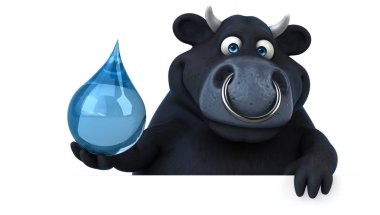 eğlenceli çizgi film karakteri ile damla