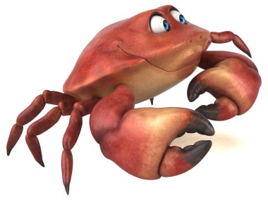 Eğlenceli Yengeç karakter