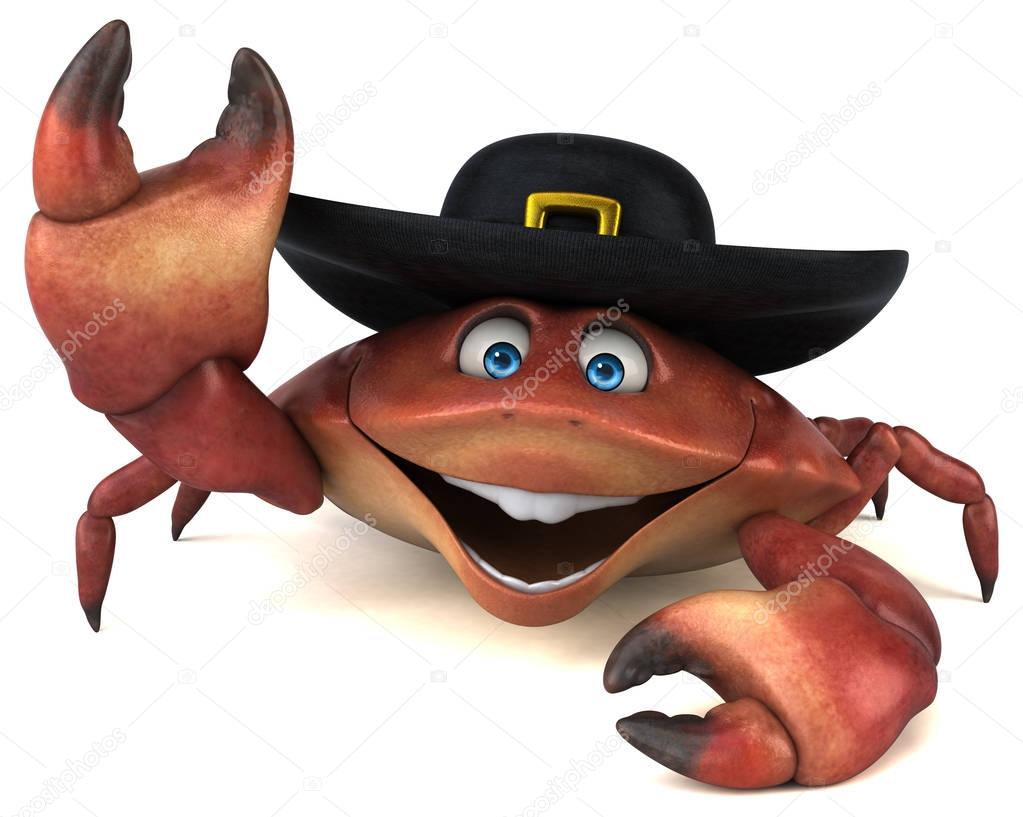 Fun crab character