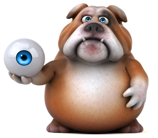 Fun cartoon character with eye — Stock Photo, Image