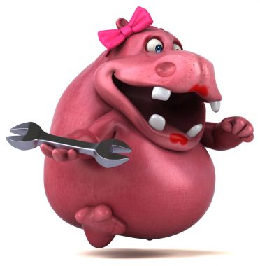 çizgi film karakteri ile alet