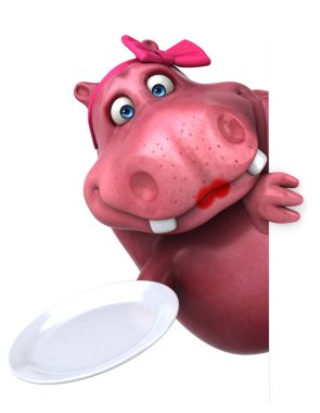 Plaka ile eğlenceli çizgi film karakteri 